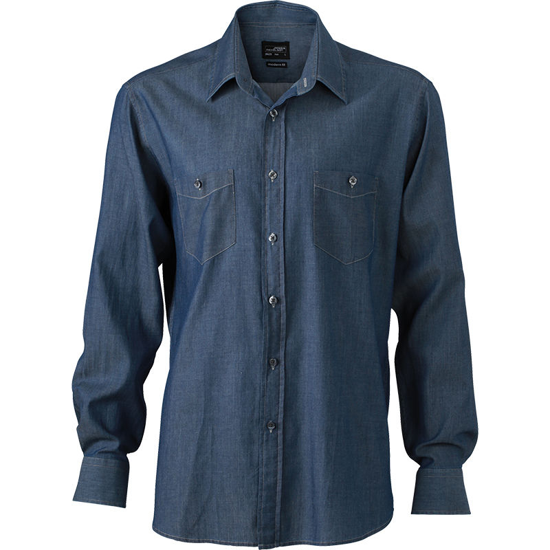 Hiyi | Chemise publicitaire pour homme Denim foncé